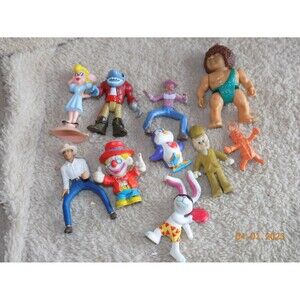 Lot of vintage toy figures from the 1980s and more recent